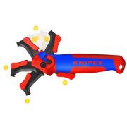 Knipex Απογυμνωτής Ομοαξονικών Καλωδίων Με Προστατευτικό Τακούνι 145mm – 16 50 145 SB
