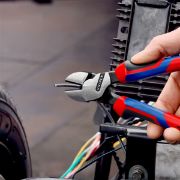 KNIPEX Πλαγιοκόφτης Ατσαλοσύρματος με Υπομόχλιο 180mm - 200mm