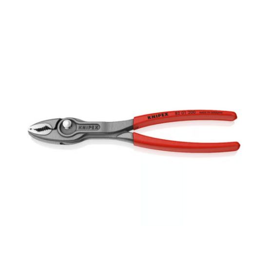 Knipex Ρυθμιζόμενη Πένσα 5 Θέσεων TwinGrip 200mm με Κουμπί & Απλή Μόνωση 8201200