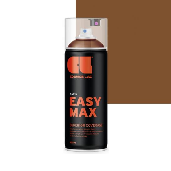 Cosmos Lac Σπρέι Βαφής Easy Max Clay Brown Σατινέ Ral 8003 No.830 400ml