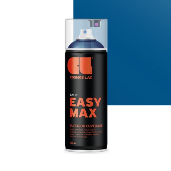 Cosmos Lac Σπρέι Βαφής Easy Max Dark Blue Σατινέ RAL 5005 No.816 400ml