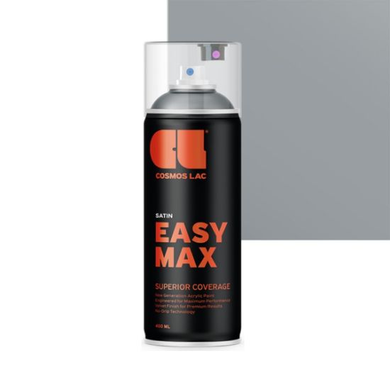 Cosmos Lac Σπρέι Βαφής Easy Max Grey Σατινέ RAL 7040 No.807 400ml