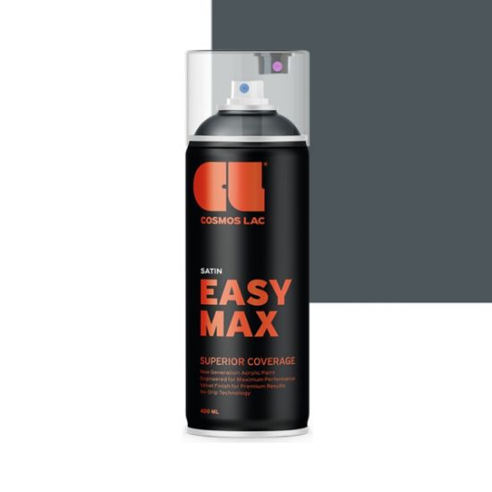 Cosmos Lac Σπρέι Βαφής Easy Max Iron Grey Σατινέ RAL 7011 No.805 400ml