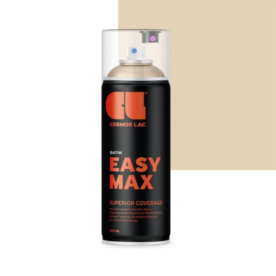 Cosmos Lac Σπρέι Βαφής Easy Max Light Ivory Σατινέ RAL 1015 No.809 400ml