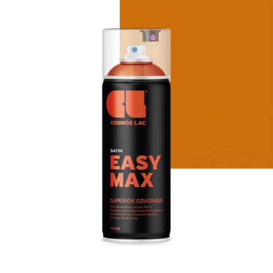 Cosmos Lac Σπρέι Βαφής Easy Max Πορτοκαλί Σατινέ RAL 2010 No.831 400ml