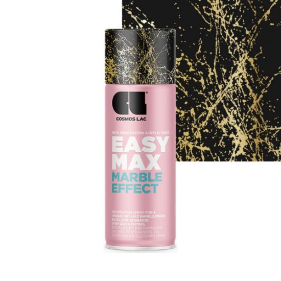 Cosmos Lac Σπρέι Βαφής Easy Max Marble Effect Gold No.922 400ml