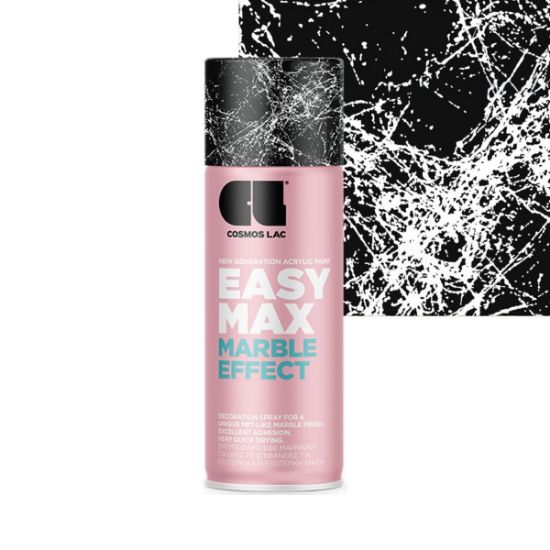 Cosmos Lac Σπρέι Βαφής Easy Max Marble Effect White No.920 400ml