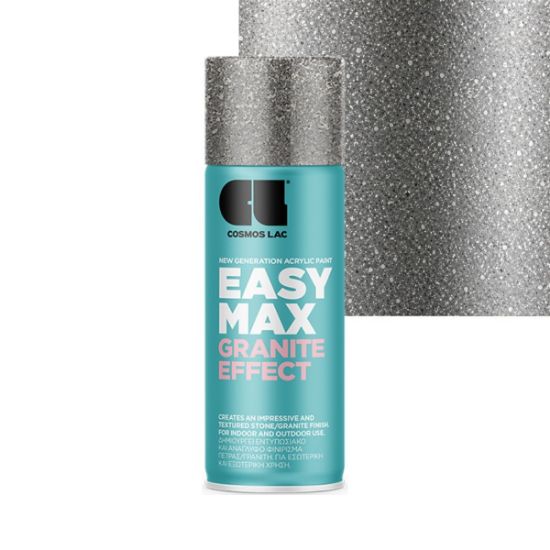Cosmos Lac Σπρέι Βαφής Easy Max Granite Effect Grey Γκρι No.930 400ml