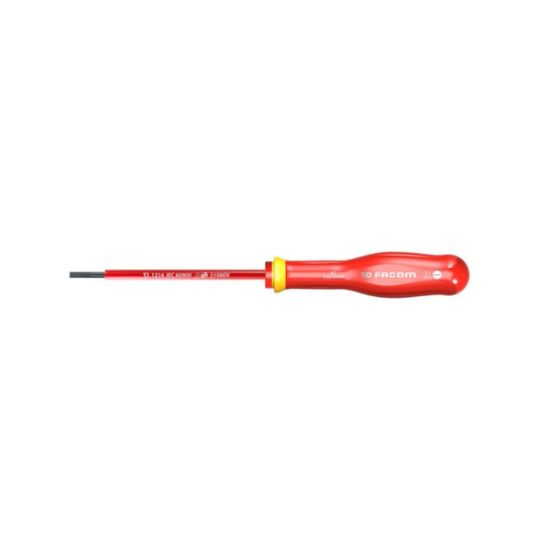 Facom Κατσαβίδι Ίσιο Μονωμένο 1000V 3.5x75mm – AT3.5X75VE
