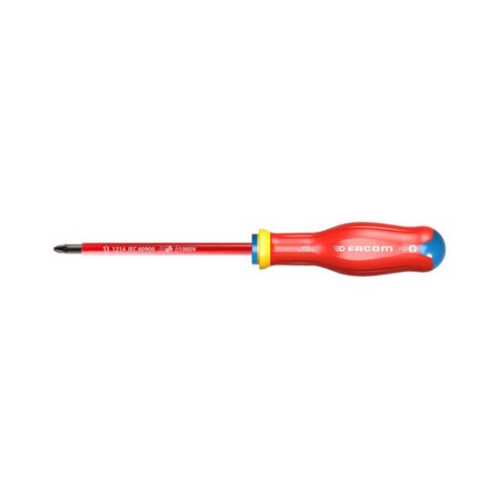 Facom Κατσαβίδι Pozidriv Μονωμένο 1000V PZ1 x 100mm – ATD1X100VE