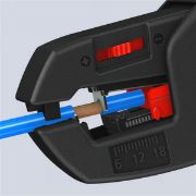 KNIPEX  Αυτόματος Απογυμνωτής Καλωδίων Με Κόφτη 180mm (1262180)
