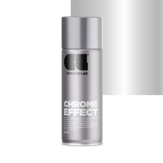 Cosmos Lac Σπρέι Βαφής Chrome Effect Νικέλ Εφέ No.450 400ml