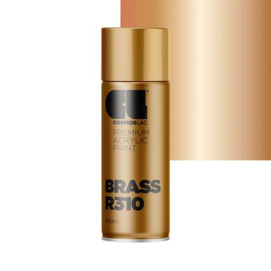 Cosmos Lac Σπρέι Βαφής Premium Acrylic Brass Γυαλιστερό R310 Νο.310 400ml