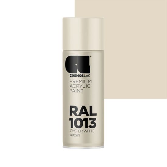 Cosmos Lac Σπρέι Βαφής Premium Acrylic Oyster White Γυαλιστερό RAL 1013 Νο.415 400ml