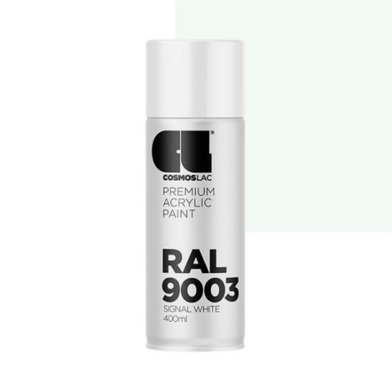 Cosmos Lac Σπρέι Βαφής Premium Acrylic Signal White Γυαλιστερό RAL 9003 No.426 400ml