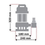 KRAFT ΑΝΤΛΙΑ ΥΠΟΒΡΥΧΙΑ ΑΚΑΘΑΡΤΩΝ ΙΝΟΧ 750W - 43526