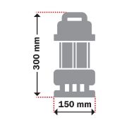 ΥΠΟΒΡΥΧΙΑ ΑΝΤΛΙΑ ΟΜΒΡΙΩΝ ΙΝΟΧ 750W KRAFT©43527