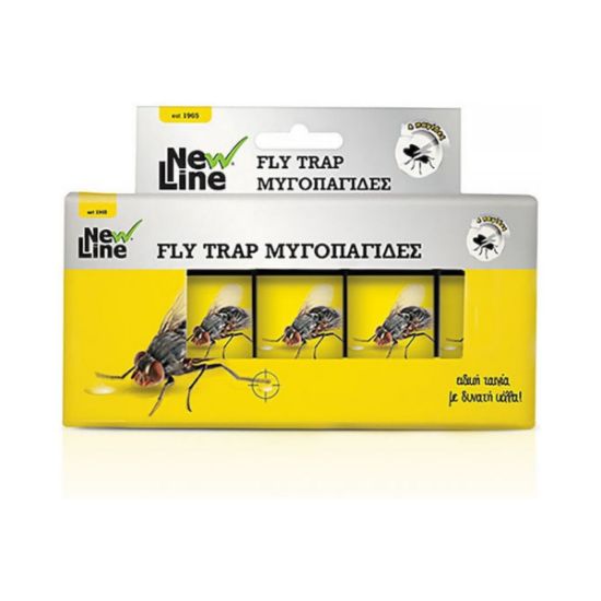 New Line Fly Trap Μυγοπαγίδα 4τμχ - 99313