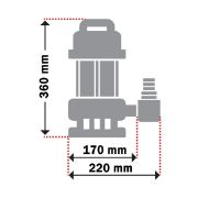 KRAFT ΑΝΤΛΙΑ ΥΠΟΒΡΥΧΙΑ ΑΚΑΘΑΡΤΩΝ 1100W - 43574