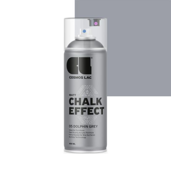 Cosmos Lac Chalk Effect Χρώμα Κιμωλίας Dolphin Grey No.05 400ml