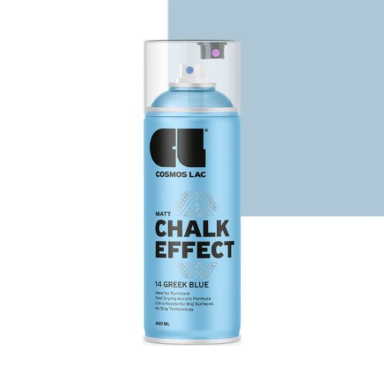 Cosmos Lac Chalk Effect Χρώμα Κιμωλίας Greek BLue No.14 400ml