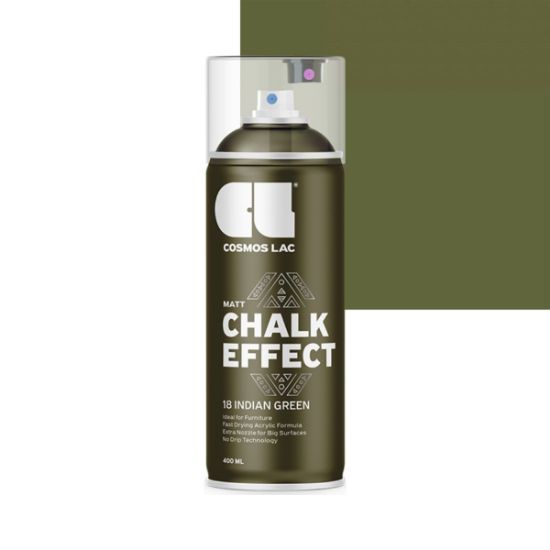 Cosmos Lac Chalk Effect Χρώμα Κιμωλίας Indian Green No.18 400ml