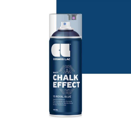 Cosmos Lac Chalk Effect Χρώμα Κιμωλίας Royal Blue No.15 400ml
