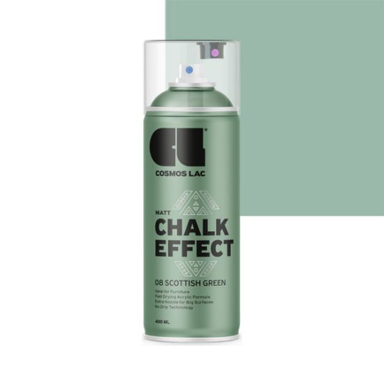 Cosmos Lac Chalk Effect Χρώμα Κιμωλίας Scottish Green No.08 400ml
