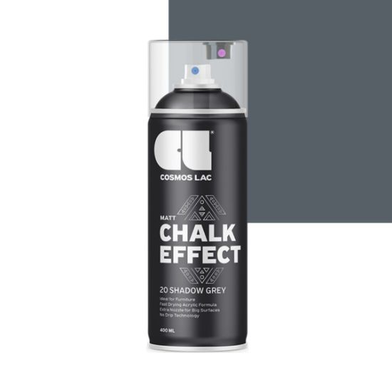 Cosmos Lac Chalk Effect Χρώμα Κιμωλίας Shadow Grey No.20 400ml
