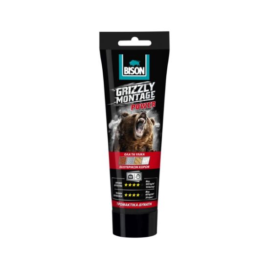 Bison Κατασκευαστική Λευκή Κόλλα Grizzly Montage Power 470g – 6314603